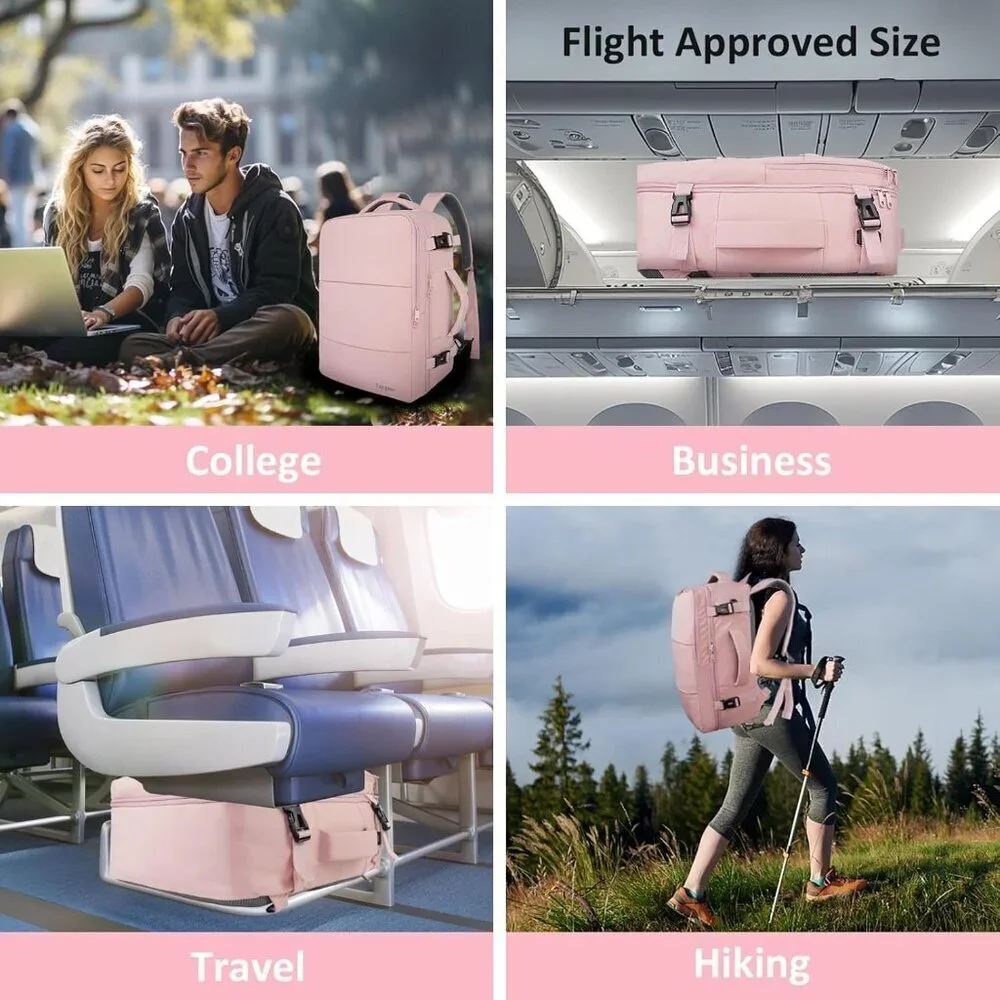 Taygeer Women's Amourpink Travel Backpack Carry On 15.6inch Laptop Backpack